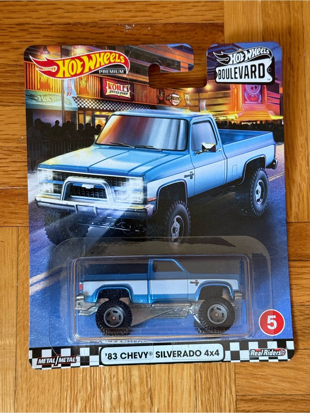 Hot Wheels '83 Chevy Silverado 4x4 Toy Truck - Blue